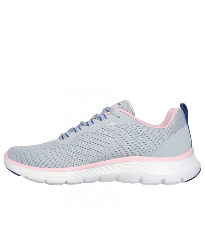 Deportivos gris, cordones blancos
