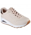 Deportivos en beige de mujer