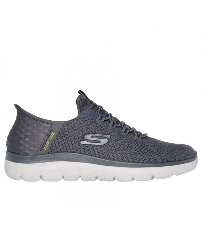 Deportivo de cordones elásticos en color gris 