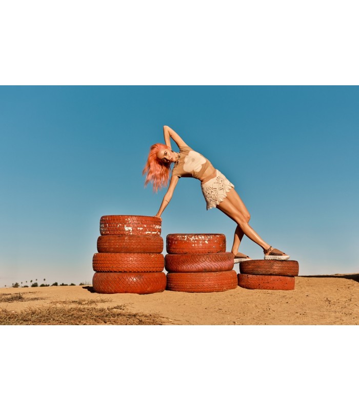 Sandalias con plataforma en color cuero Ugg Australia