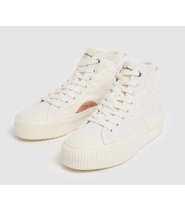Botín cordones blanco roto Pepe Jeans