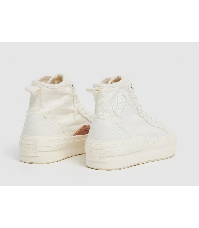 Botín cordones blanco roto Pepe Jeans