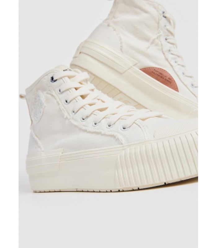 Botín cordones blanco roto Pepe Jeans
