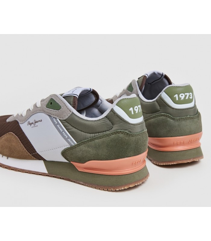 Deportivo hombre verde caqui y blanco Pepe Jeans
