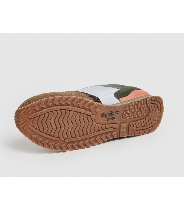 Deportivo hombre verde caqui y blanco Pepe Jeans