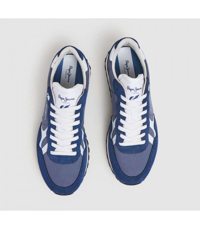 Deportivo azul cierre cordones Pepe Jeans
