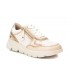 Deportivo mujer beige Xti plataforma cierre cordones