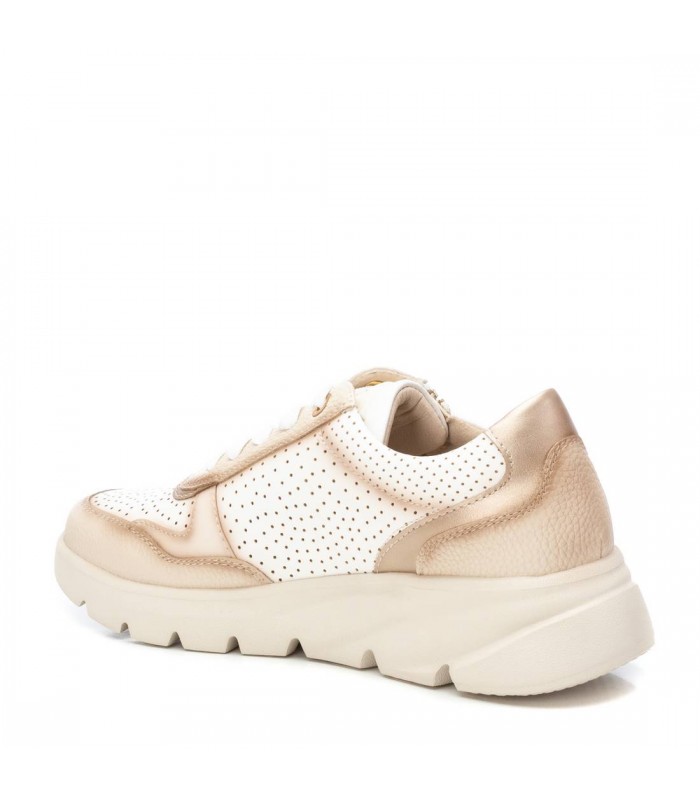 Deportivo mujer beige Xti plataforma cierre cordones