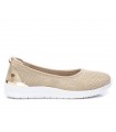 Zapato corte salón mujer beige Xti suela blanca