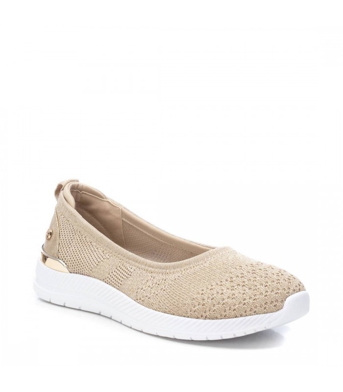 Zapato corte salón mujer beige Xti suela blanca