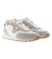 Deportiva cordones mujer Victoria beige y taupe
