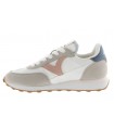 Deportiva cordones mujer Victoria beige y taupe