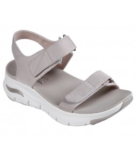 Sandalias en taupe con velcros