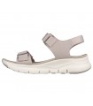 Sandalias en taupe con velcros