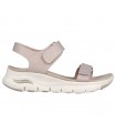 Sandalias en taupe con velcros