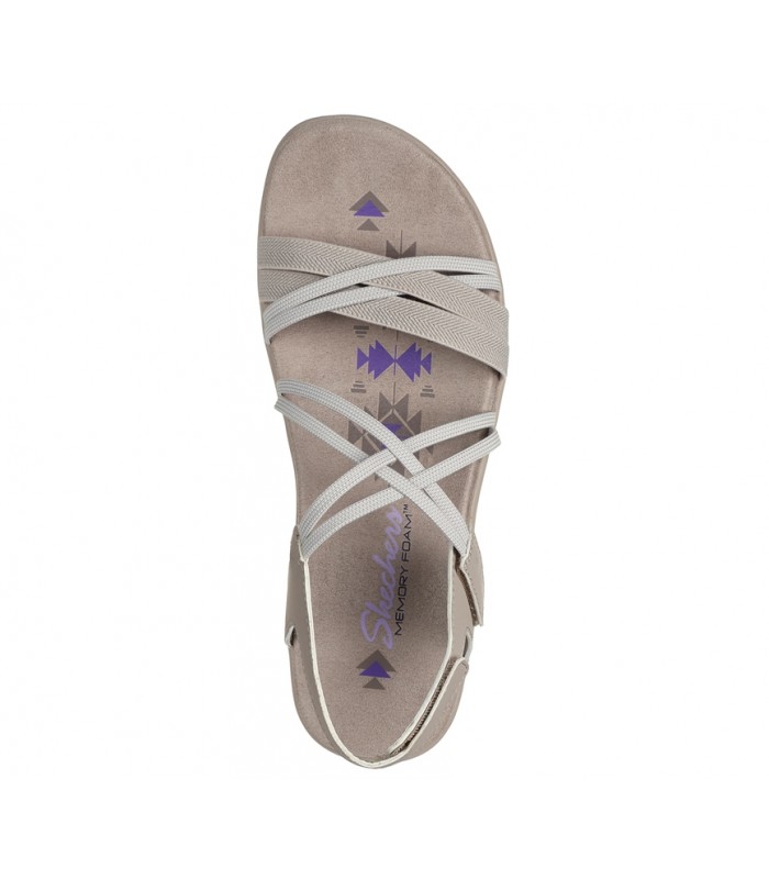 Sandalias taupe con tiras elásticas