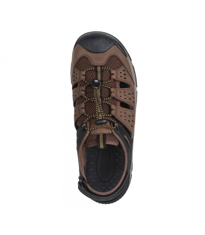 Sandalias Skechers color marrón cordones hombre