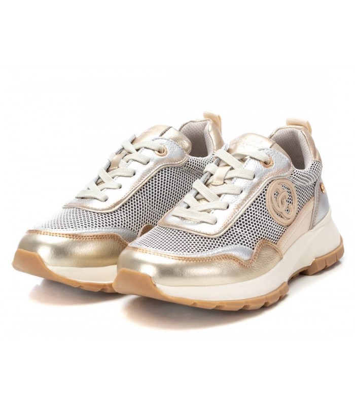 Deportivo Carmela piel dorado cordones plataforma mujer