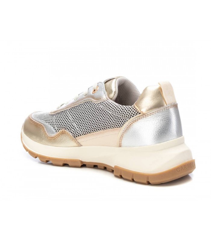 Deportivo Carmela piel dorado cordones plataforma mujer