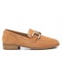 Zapatos ante camel Carmela estribo empeine tacón bajo