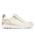 Deportivo mujer Pikolinos cordones cremalleras piel nata