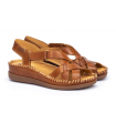Sandalias color brandy de mujer