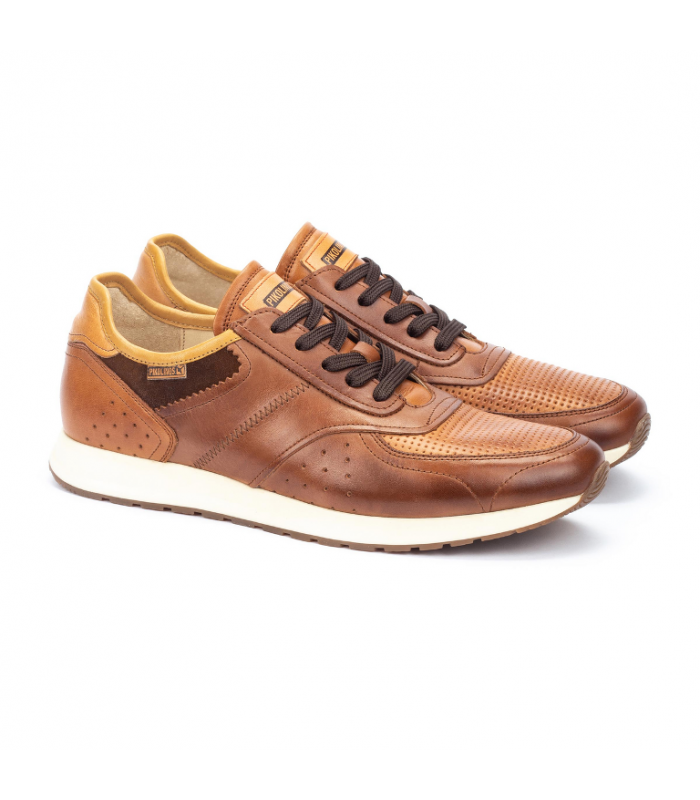 Zapato hombre Pikolinos deportivo blanco ligero transpirable