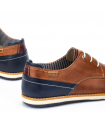 Zapatos para hombre en color brandy con cierre de cordones
