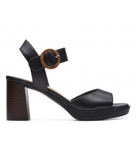 Zapato vestir tacón plataforma Clarks negro