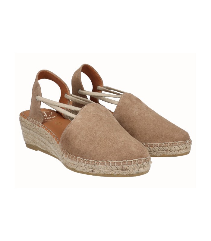 Alprgatas de mujer color cuero