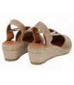 Alprgatas de mujer color cuero