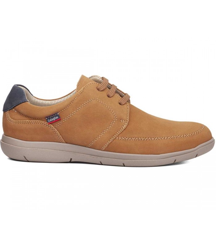 Zapato de cordones en cuero de caballero