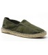 Alpargatas de color verde con suela de yute