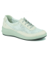 Deportivo de piel calada en color blanco