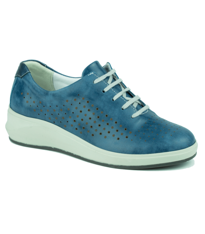 Deportivo calado para mujer en color azul