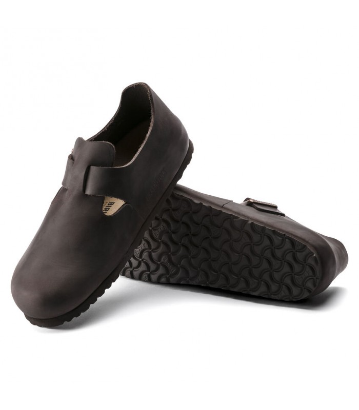 Zapato cerrado Birkenstock nobuk marrón