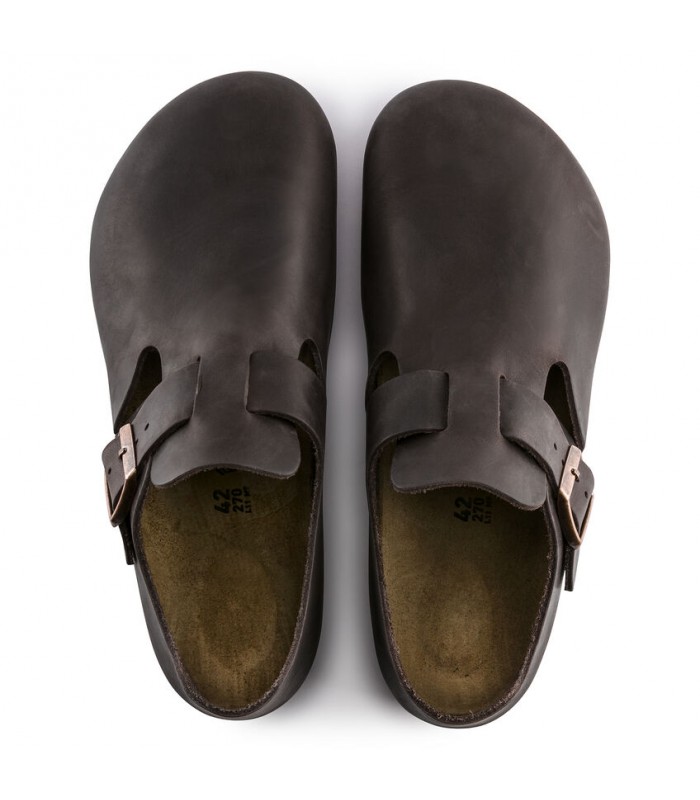 Zapato cerrado Birkenstock nobuk marrón