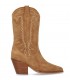 Bota en serraje cuero de mujer