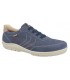 Zapatos de cordones de piel en azul marino