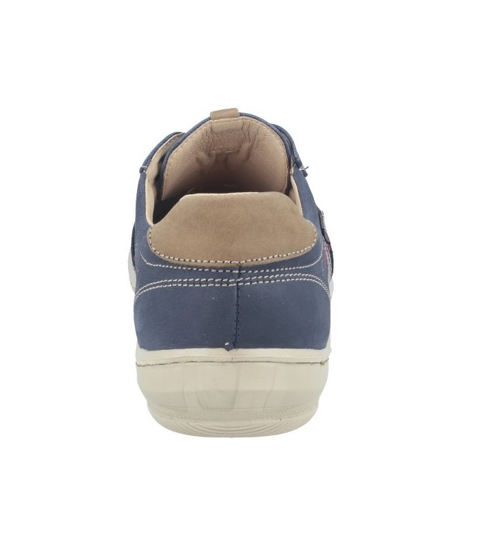 Zapatos de cordones de piel en azul marino