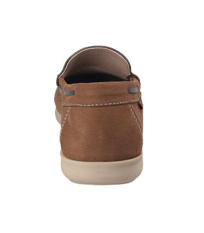 Mocasin para hombre en piel nobuck taupe