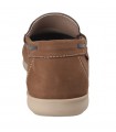 Mocasin para hombre en piel nobuck taupe