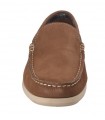 Mocasin para hombre en piel nobuck taupe