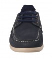 Zapatos de cordones en piel nobuck marino