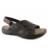 Sandalias de color marrón con tiras cruzadas