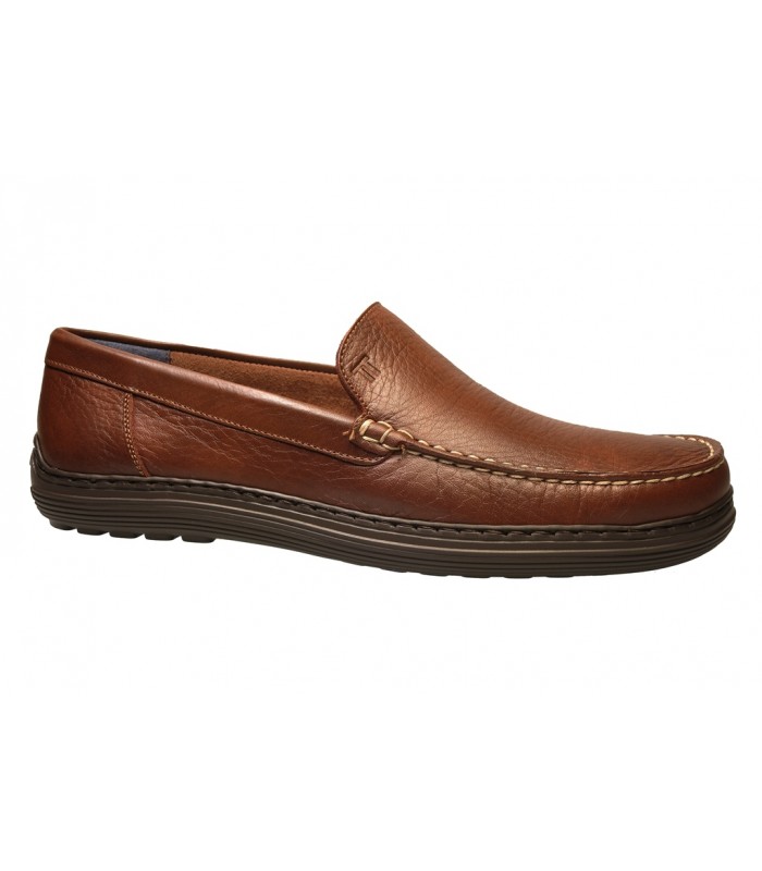 Mocasín en color cuero para hombre