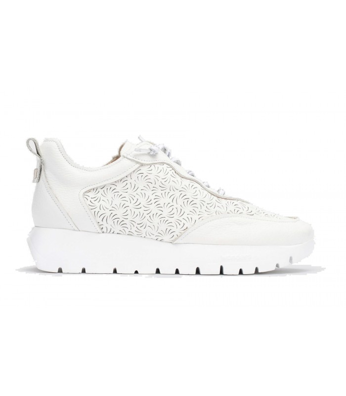 Zapatos en piel blanco para mujer