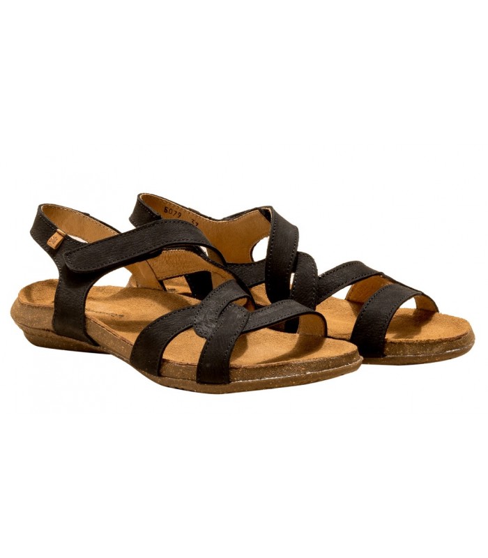 Sandalias de piel en color negro
