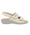Sandalias ancho especial en beige