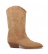 Botas camperas en serraje cuero